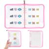 8-Page Pin Display Book, Portable Pin Trading Book, Badge Holder, Organizer Flipchart Album, Souvenir Badge Pouch for Traveling Collectors(Pink) view 1