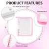 8-Page Pin Display Book, Portable Pin Trading Book, Badge Holder, Organizer Flipchart Album, Souvenir Badge Pouch for Traveling Collectors(Pink) view 3