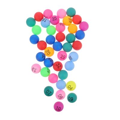 ORFOFE 40Pcs Bingo Balls for Party Games Numbered Prize Balls for Raffles Events Fun Party Supplies for Birthdays Gatherings
