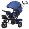HUAIPU Kids Tricycle with Push Handle - Adjustable Reclining Seat & 5-Point Harness,Detachable Canopy & Safety Guard, Foldable Stroller/Trike/Balance Bike (Large Storage Basket),Blue,Style 2 view 1