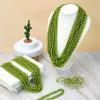 24 PCS St. Patrick's Day Bead Necklaces, Light Green Mardi Gras Christmas Beads, 33'' Green Bead Necklace Green Party Beads for St. Patricks Day, Mardi Gras, Christmas, Carnival Party Favors view 4