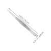 Abaodam 2Pcs Precision Stainless Steel Tweezers Antistatic Non Slip Tips for Stamp Collecting Jewelry Making Electronic Assembly Portable Craft Tool for Delicate Handling view 2