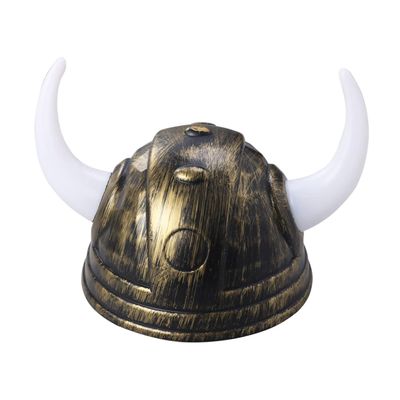 Abaodam Viking Helmet for Kids with Buffalo Ox Horns Toddler Viking Costume Hat for Halloween Dress up and Cosplay Medieval Horn Hat Headwear Accessory 8X7.5X5 Inches