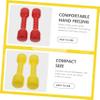 BESPORTBLE 4Pcs Creative Vocal Dumbbells for Kids Plastic Fitness Exercise Toy Set for Dance and Gym Training for Toddlers and Preschoolers view 3