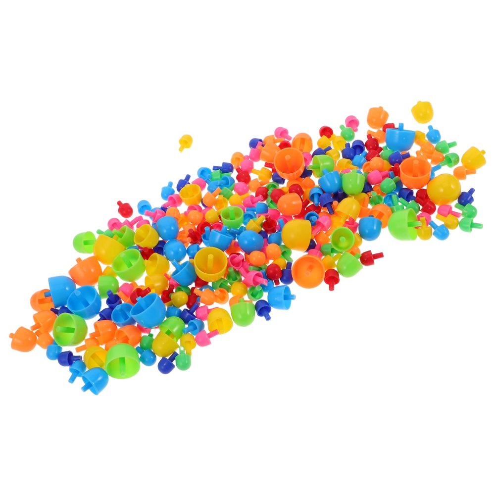 BESPORTBLE 592Pcs Mushroom Nails Creative Pegboard Puzzle for Enhancing Hand Eye Coordination Fine Motor Skills Safe Sturdy Educational Learning Tool
