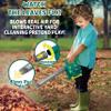 TeganPlay Kids Leaf Blower, Toy Chainsaw, and Lawn Mower Set | Realistic Toddler Landscaping Power Tools with Sound and Action| Includes Safety Goggles Mask and Earmuffs view 4