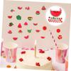 Angoily 50Pcs Watermelon Stickers for Summer Parties Vibrant Self Adhesive Watermelon Decorations for Birthday Beach and Tropical Theme Events Easy to Use Fade Resistant view 4