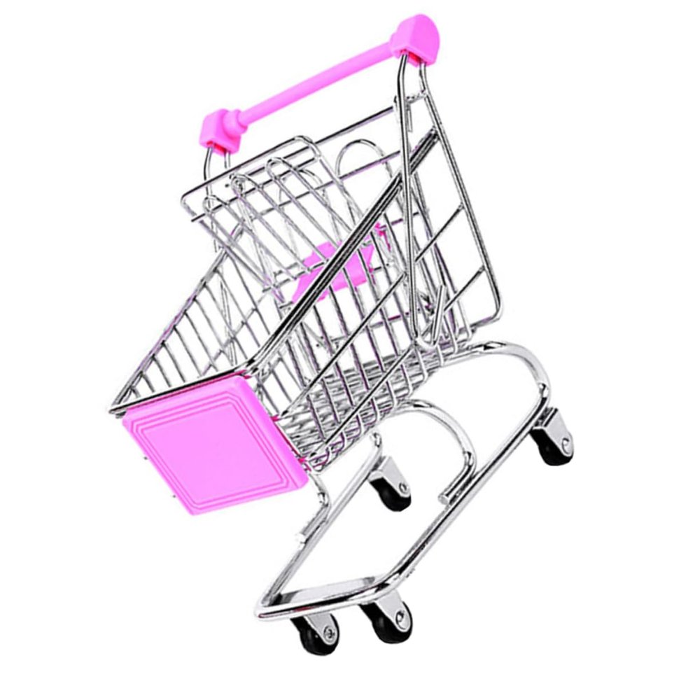 WOONEKY 1Pc Creative Art Food Basket Unique Shopping Cart Design for Snacks for Parties Bars Restaurants Resistant