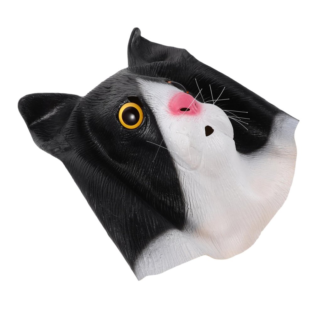 WOFASHPURET Cute Cat Animal Costume Accessory for Halloween Parties Cosplay and Dress Up Events Durable Reusable Cat Head Mask