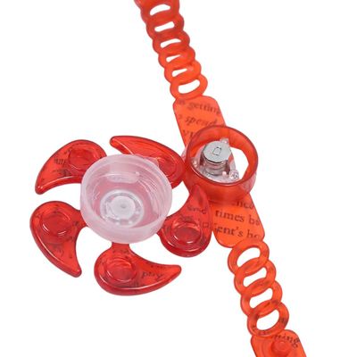 AWIEMIMGIMI New 2026 Unisex 1Pcs Luminous Wrist Band Manual Rotating Soft Flash Gyro Bracelet For Led Cartoon Lights Glow In The Dark Ioys Decoration Jewelry Luxury Accessories Trendy Women And Men