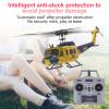Authticar RC Helicopter, 1:48 Scale UH-1 Huey Military Helicopter with 6CH Single Propeller Aileronless, 6 axis Gyro Stabilization, Altitude Holding, One Key Function (2 Batteries) view 3
