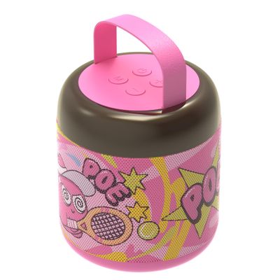 JellieMons Jellie O-K Kids Wireless Karaoke Speaker with Handheld Microphone, Portable, Premium Sound, Cute Characters, Fun for The Whole Family. (Pink)