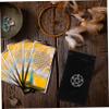 Abaodam Pentacle Pattern Tarot Cards Storage Bag Set of 2 Lint Drawstring Holder for Tarot Game Lovers Soft Fabric Pouch Compact and Lightweight Design view 3