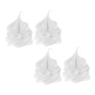 Abaodam Artificial Ice Cream Balls Faux Ice Topper Set Realistic Fake Food Decorations for Dessert Shop Display DIY Craft Supplies for Home and Party Decor 0.98X0.78X0.78In Each