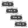 HOOTNEE 4pcs Blank Cassette Tapes for 30-Minute Audio Recording with Individual Plastic Cases for Music and Speech Retro DIY Party Favors view 1