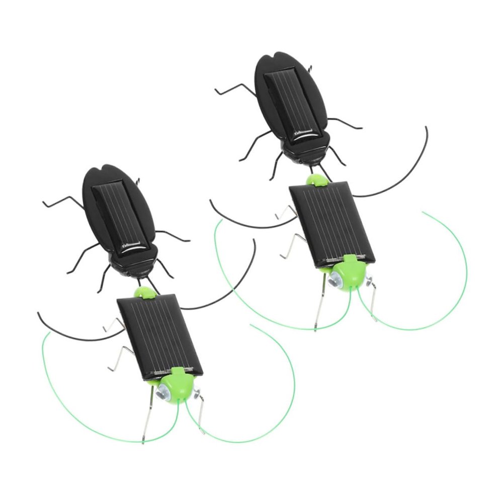 BESTonZON 4pcs Solar Powered Insect Realistic Plastic Simulation Models for Classroom Education and Science Experiments Engaging Solar Energy Learning