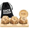 Date Night Dice 3-in-1 Food Dinner & Moive Decision Dice, Activity Decider Game for Couples, Gifts for Him Her Men Women Husband Wife, Anniversary Birthday view 1