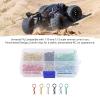 180pcs RC Body Clips Colorful Anti Deformation Metal R Shaped Pins Set for RC Car Model Clips Retainers view 3