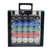 1000pcs 10g Golden Club Ceramic Poker Chips Set with Acrylic Case view 1