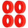 Drfeify Silicone Tire Inserts for SCX10 III, 1.9 inch, 4 Pieces, Red, 4.17 x 1.65 inches view 1