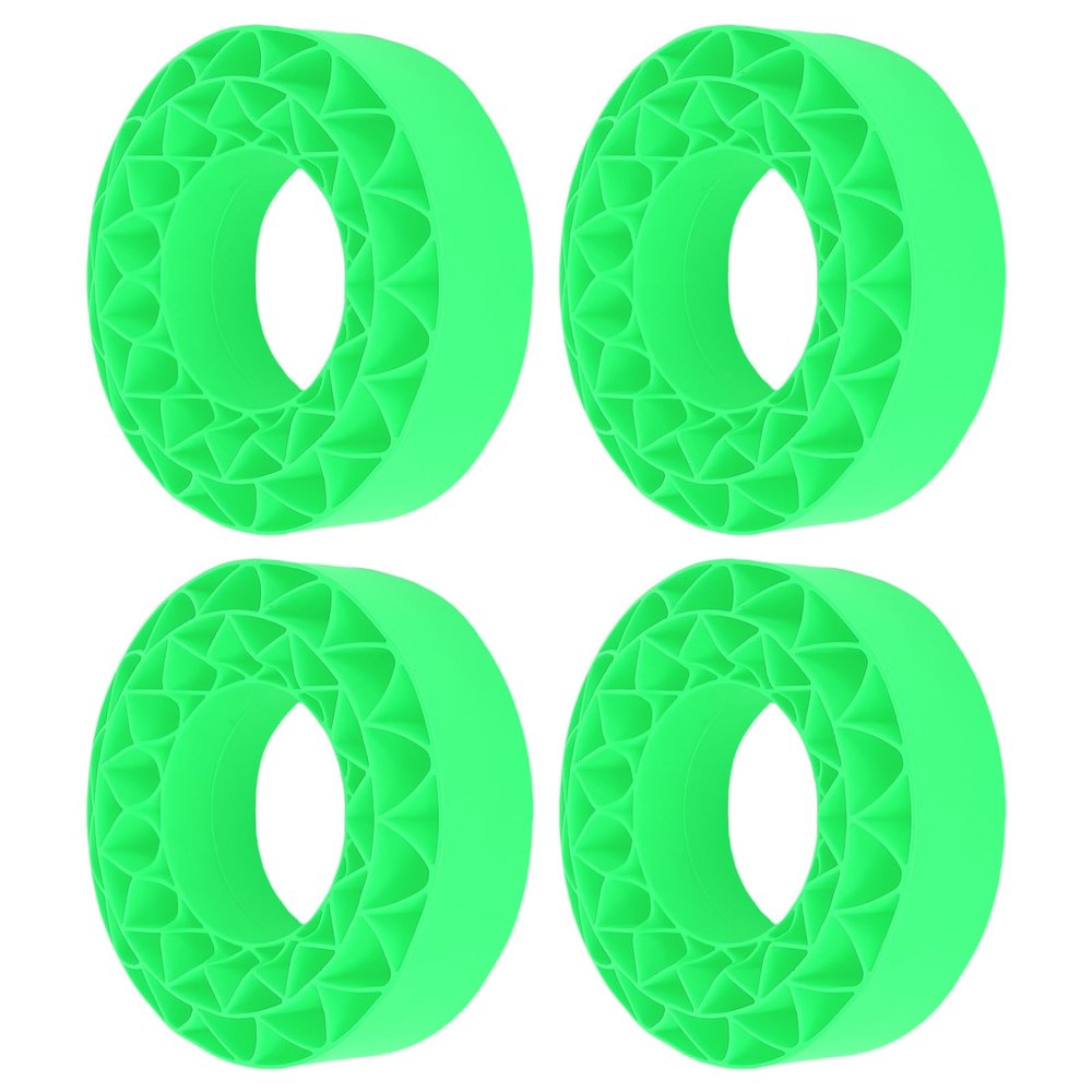 Drfeify Silicone Tire Inserts for SCX10 III, 1.9 Inch, 4 Pieces, Green