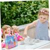 ibasenice Portable Pouch Handbag for Dress up Dolls Multi-Function Storage Bag Unicorn Design view 4
