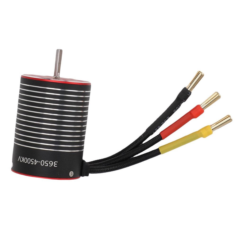 Alomejor Universal 60A Brushless ESC with 3650 Motor - Optimized Performance RC Brushless Motor ESC Combo - Superior Heat Dissipation for HPI RC Car Iron + Copper (4500kv)