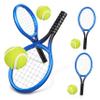ERINGOGO 4Sets Mini Tennis Racket Set Dollhouse Tennis Kit with Keychain Balls for Sports Decor Tennis Lovers view 1