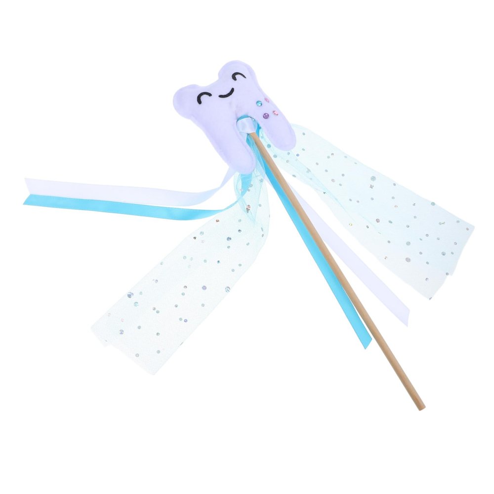 FELTECHELECTR Fairy Wand for Kids 3D Tooth Fairy Stick Enchanting Party Prop for Dress Up and Role Play for Halloween and Birthday Celebrations