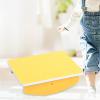 Zxpjkyu Wooden Balance Board Wobble Board Balance Training Exercising Anti Slip for Office, Yellow view 3