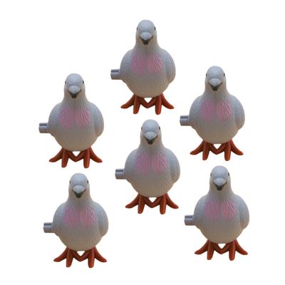 CIYODO 6Pcs Wind Up Pigeon Adorable Clockwork Simulation Birds for Fun Coordination and Imagination Development for Home Decor and Party Favors