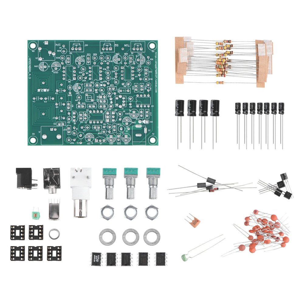 Airband Aviation Radio Receiver DIY Kit, High Sensitivity, 118 136MHz AM Signal Reception, PCB Board 9.2x7.5cm, Ideal for Aviation Communication