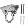 2pcs Wooden Concrete Swing Set with a Silent Swinging Frame Heavy Duty Stainless Steel Swing Hooks, and a 360Welded Hanging Brackets(Size2) view 2