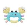 HAOHAOSHUA Baby Crab Rattle Toy - ABS Material, Handheld Crab Shaped Toy for Infants, Early Education Grip & Smart Toy for Newborn Boys and Girls(345A) (Blue) view 1