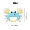 HAOHAOSHUA Baby Crab Rattle Toy - ABS Material, Handheld Crab Shaped Toy for Infants, Early Education Grip & Smart Toy for Newborn Boys and Girls(345A) (Blue) view 2