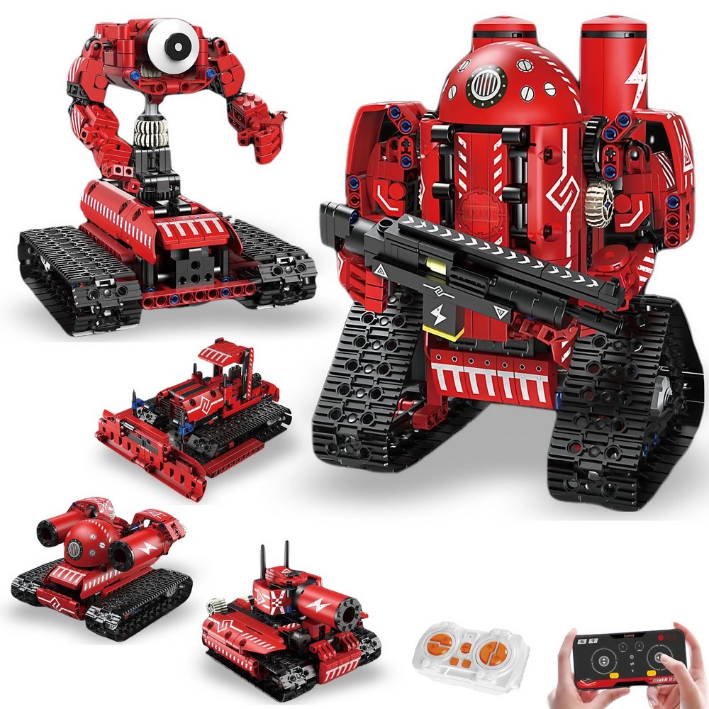 AoreSpty Ultimate 5-in-1 STEM Robotics Kit for Kids | Build Robots, Excavators, Cranes & More | Remote Control Engineering Set (Ages 8-14)