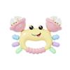 HAOHAOSHUA Baby Crab Rattle Toy - ABS Material, Handheld Crab Shaped Toy for Infants, Early Education Grip & Smart Toy for Newborn Boys and Girls(345A) (Yellow) view 1