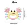 HAOHAOSHUA Baby Crab Rattle Toy - ABS Material, Handheld Crab Shaped Toy for Infants, Early Education Grip & Smart Toy for Newborn Boys and Girls(345A) (Yellow) view 2