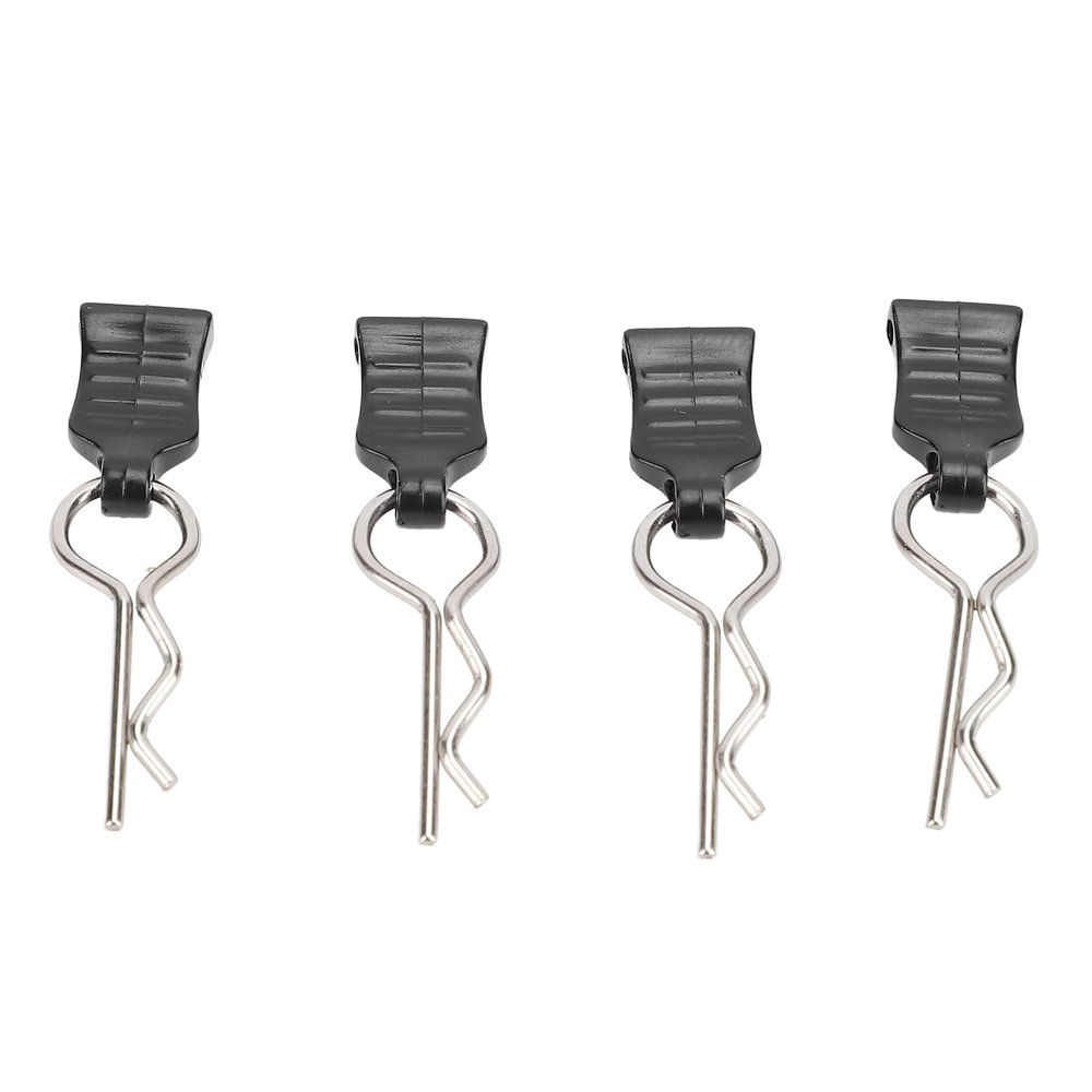 Fuchooky RC Car Body Clips with Pull Tabs, Easy Install Secure Fit, 4-Pack Replacement Pins Compatible with 124008 124010 124006 144016 144018 RC Cars
