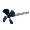 1 Pairs 4mm Boat Shaft Drive Shaft with Left and Right 4 Blades Propeller +Brass Coupler for Rc Baits Fishing Boat Trawler Boat(L15cm-4x3.17mm) view 3