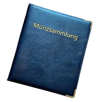 480 Pocket Coin Collecting Album Coin Storage Album Leather Coin Collection BookFor Coin Badges Stamp Quarters Pennies Leathe