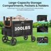 Touheart Wagon Stroller for 2 Kids - Double Seater Push Stroller with Canopy | Collapsible Foldable Wagon for Kids Toddlers & Infants with Removable Seat Pads view 3