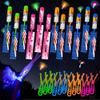 72 Pcs LED Slingshot Flying Toys for Kids with 36Pcs Slingshots+36Pcs Glow Helicopters Glow in The Dark Rocket Launcher Outdoor Light Up Toys Easter Gifts Valentines Party Favors for kids 4-8 8-12 view 1
