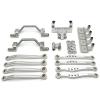 tctrbvv Rc Connecting Rod for WPL C64 C64-1 1/16 Metal for Chassis Link Rod Pull Rod Shock Mount Servo Bracket Set RC Car Parts and Accessories Upgrade Replacement Use(Silver) view 1