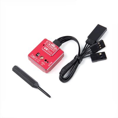 OMG V4 3-Axis RC Gyro PID-Controlled Stabilizer for RC Drift, Touring Cars F1 S.Bus Compatible, Adjustable EPA & Gain | Remote Control CAR, RC Drift Gyroscope Electronics (Red (OMG-GYRO-V4/RD))
