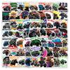 100pcs Cool Monster Truck Stickers for Kids, Waterproof Vinyl Stickers Easy to Decorate The Car Motorbike Helmet Skateboarding Laptop Personality Modification Must-Have view 1