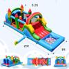 Eachup 25FT Commercial Grade Bounce House,Full PVC Water Slides Bounce House for Big Kids 3-12 with rawl Tunnels,Obstacle Course Bounce House for Party Backyard School Event view 2