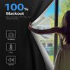 Sumobaby Blackout Curtains for Bedroom Portable 61"x63",No Drill Blackout Shades with Upgraded Hook&Loop Tapes,100% Black Out Window Cover,Thermal Insulated Blinds for Bedroom,Nursery(1 Panel,Black) view 2