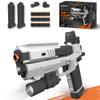 Foam Dart Blaster Pistol, 2.0 Upgrade Toy Gun with 48 Darts, 2 Magazines, Red Dot Sight & Flashlight  Realistic Toy Foam Pistol for Kids Age 8+ & Adults, Birthday view 1