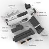 Foam Dart Blaster Pistol, 2.0 Upgrade Toy Gun with 48 Darts, 2 Magazines, Red Dot Sight & Flashlight  Realistic Toy Foam Pistol for Kids Age 8+ & Adults, Birthday view 2
